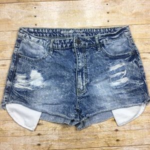 Women Junior’s Mossimo High Rise Distressed Shorts